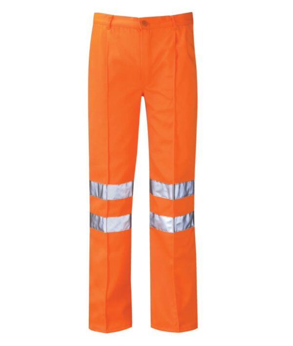 Black Knight Delta Hi-Vis Rail Poly-Cotton Work Trousers