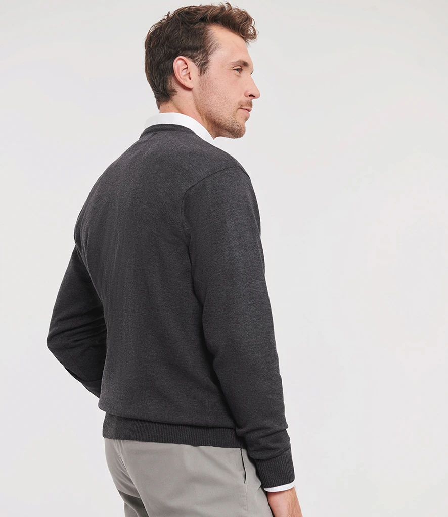 Russell Collection Cotton Acrylic V Neck Sweater 710M - Image 3