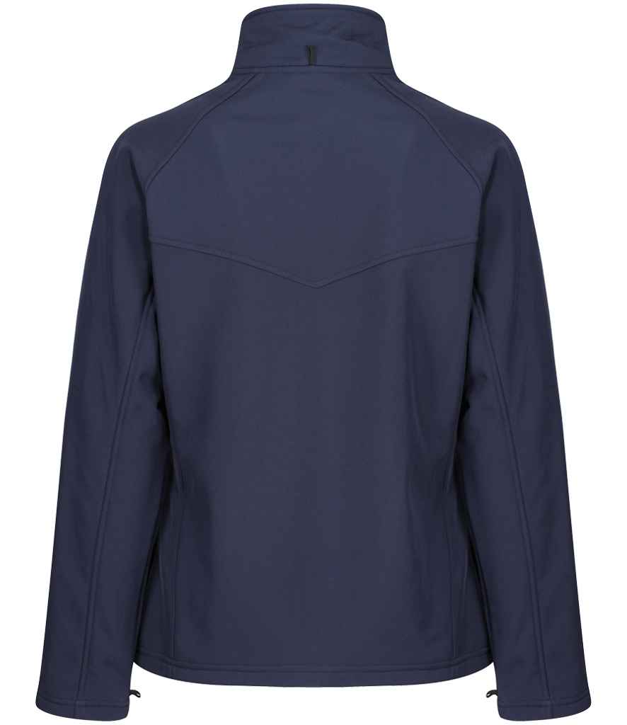 TRA645 Regatta Ladies Uproar soft shell jacket navy rear image
