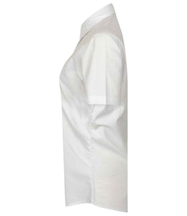H516 Henbury ladies shirt white side view