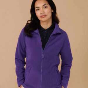 H851 Henbury ladies Micro Fleece Jacket purple
