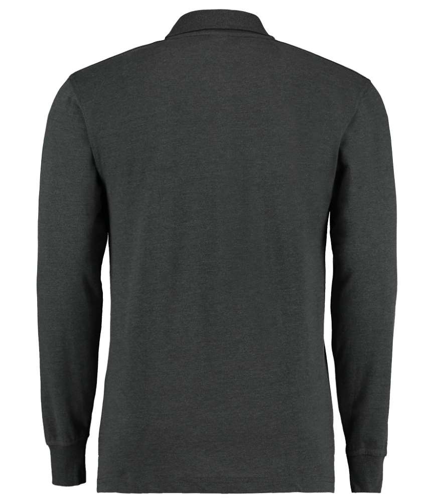Kustom Kit Long Sleeve Poly Cotton Pique Polo Shirt K430 - Image 3