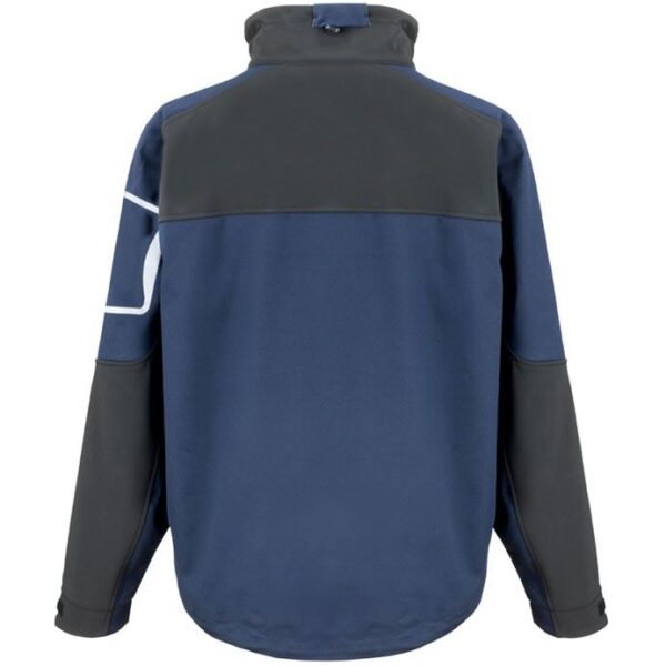 Result Work-Guard Sabre Soft Shell Jacket RS302 REAR_NAVY