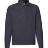 Fruit of the Loom Premium Zip Neck Sweatshirt SSE17 Deep Navy