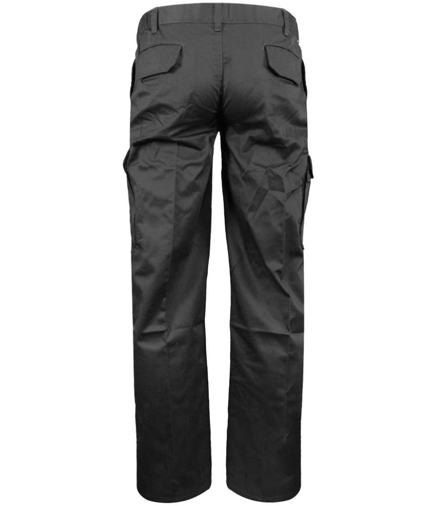 HL210 Warrior Black Cargo Trouser Rear View