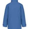 Kariban Parka Jacket KB677 Light Royal Blue-black - back