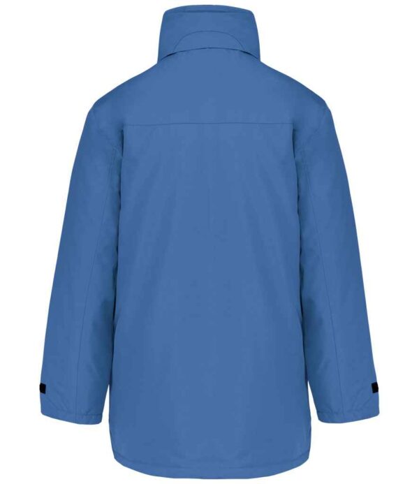 Kariban Parka Jacket KB677 Light Royal Blue-black - back