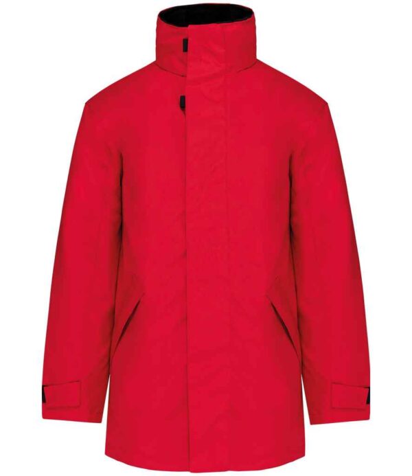 Kariban Parka Jacket KB677 Red-black
