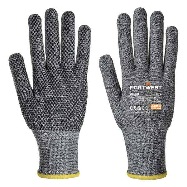 Portwest Cut D PVC Dot Glove A640