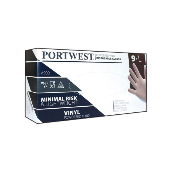 A900 Portwest vinyl disposable gloves