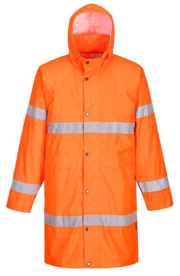 H442 Portwest Hi Vis waterproof rain coat
