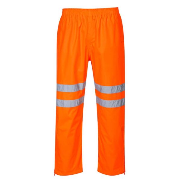 RT61 Portwest Hi Vis Breathable Rain Trousers Orange