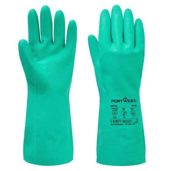 Portwest Nitrosafe Chemical Gauntlet A810 = PACK OF 12 PAIRS