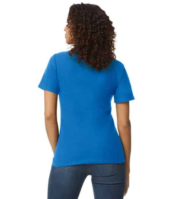GD75 Gildan Ladies Polo Shirt royal blue back image