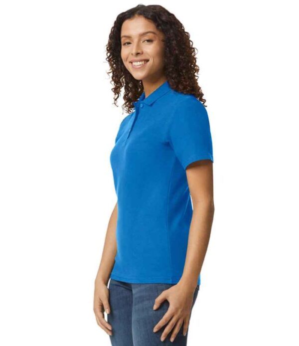 GD75 Gildan Ladies Polo Shirt royal blue side image