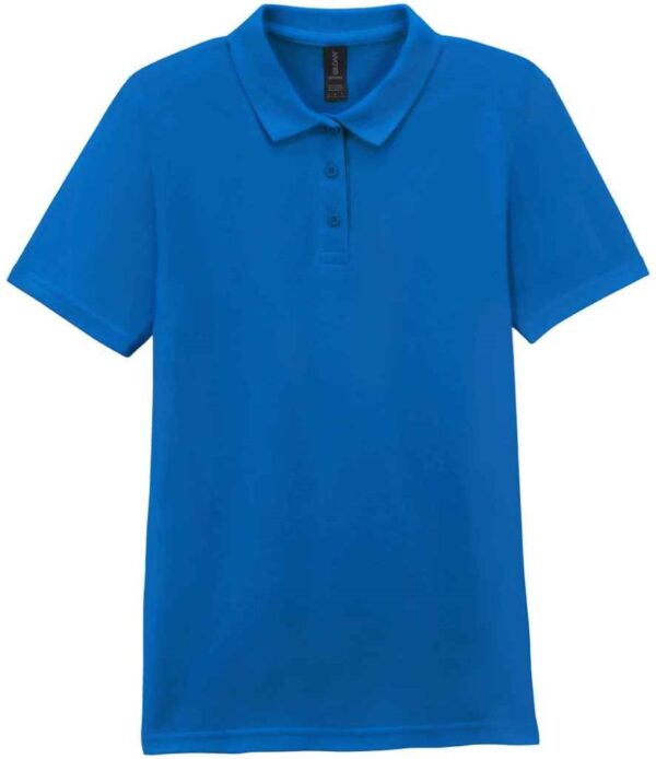 GD75 Gildan Ladies Polo Shirt sapphire blue flat image