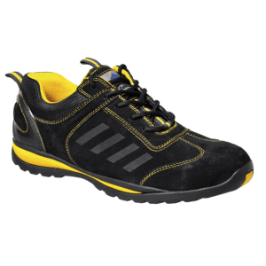 Portwest Steelite Lusum Safety Trainer S1P HRO FW34 Black Yellow