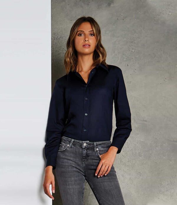 Kustom Kit Ladies Long Sleeve Workwear Oxford Shirt K361