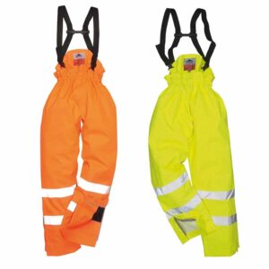 Portwest Bizflame Rain Hi-Vis Lined Anti-Static FR Trousers S781