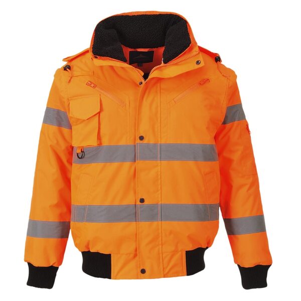 Portwest Hi-Vis 3-in-1 Bomber Jacket C467 Orange