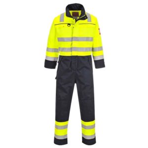 Portwest Hi-Vis Bizflame Multi-Norm FR Anti-Static Coverall FR60