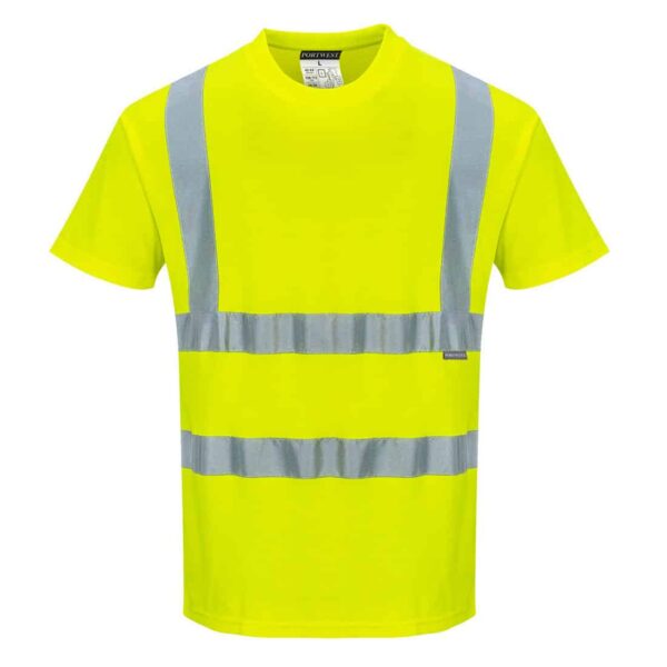 Portwest Hi-Vis Cotton Comfort T-Shirt S170 Yellow
