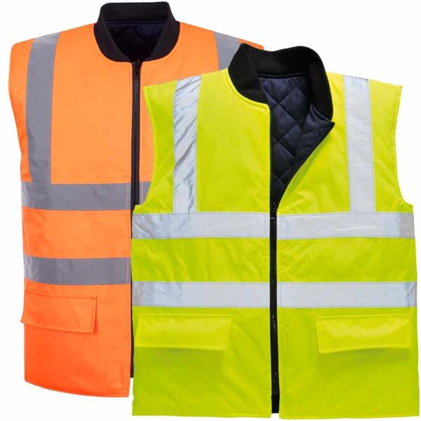 Portwest Hi-Vis Reversible Bodywarmer S469