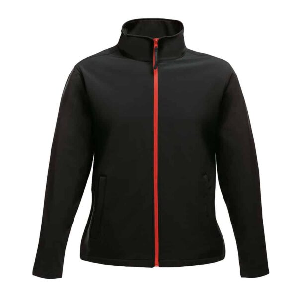 Regatta Ladies Ablaze Printable Softshell Jacket TRA629 Black Classic Red