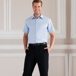 Russell Collection Short Sleeve Tailored Oxford Shirt 923M