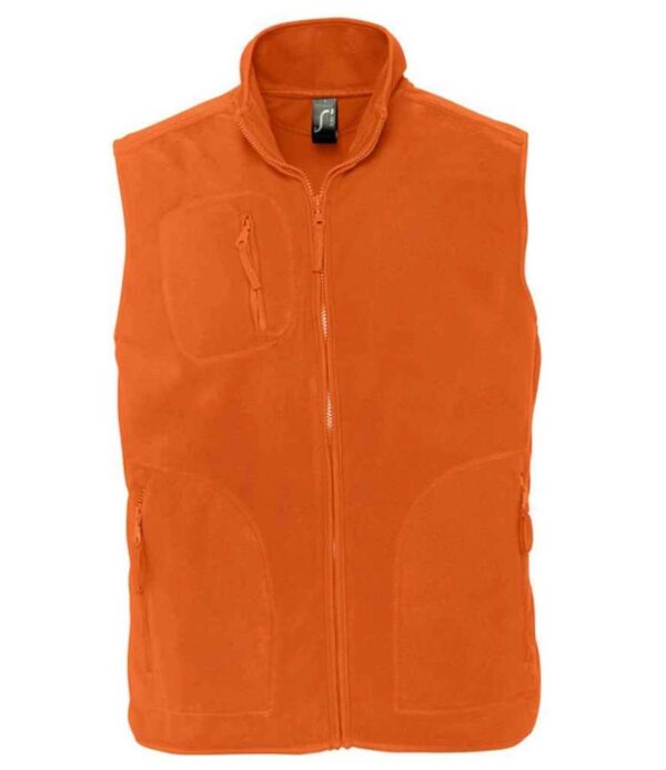 51000 Sols norway unisex fleece bodywarmer orange