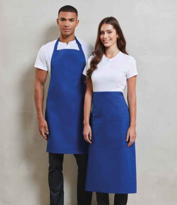 PR150 Full Length Royal Blue Apron for Workwear