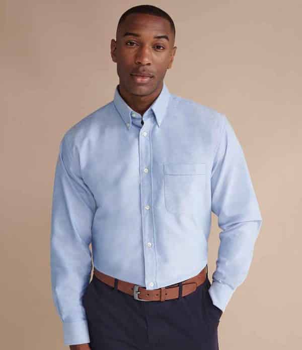 Henbury Long Sleeve Classic Oxford Shirt H510