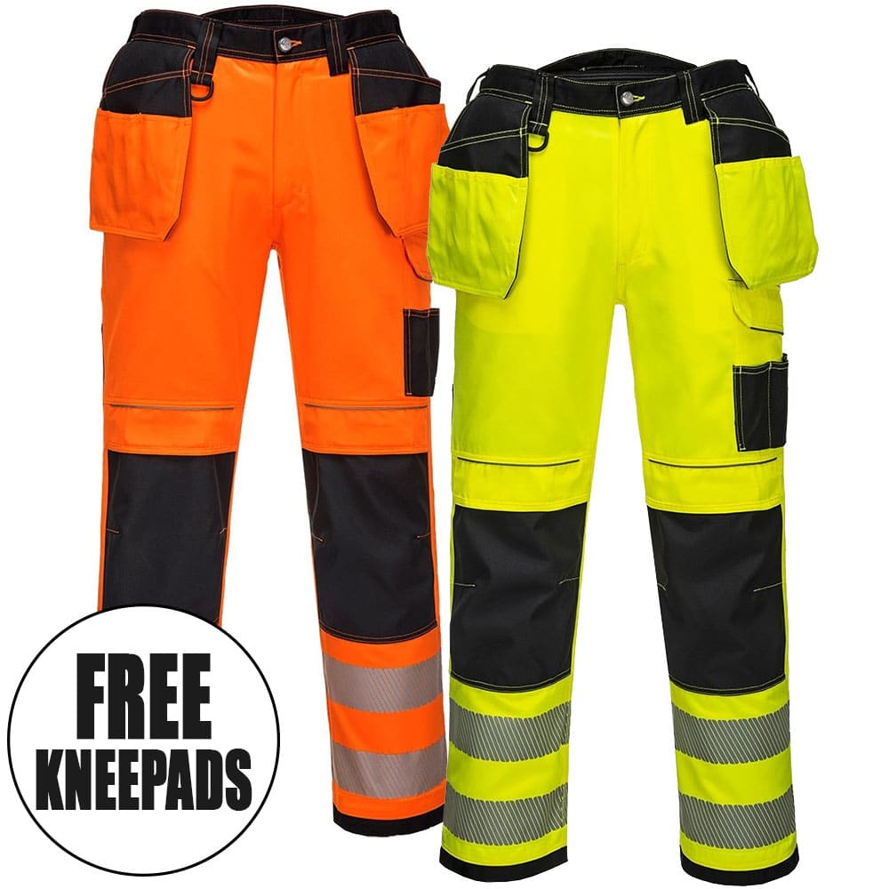 Portwest PW241 HiVis Service Trousers  Safepol Workwear