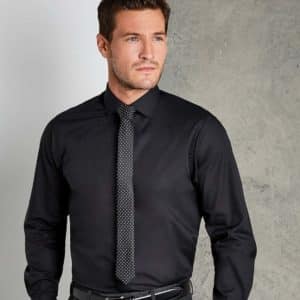 Kustom Kit Long Sleeve Tailored Fit Business Shirt K131
