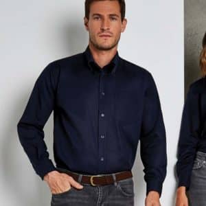 Kustom Kit Long Sleeve Workwear Oxford Shirt K351