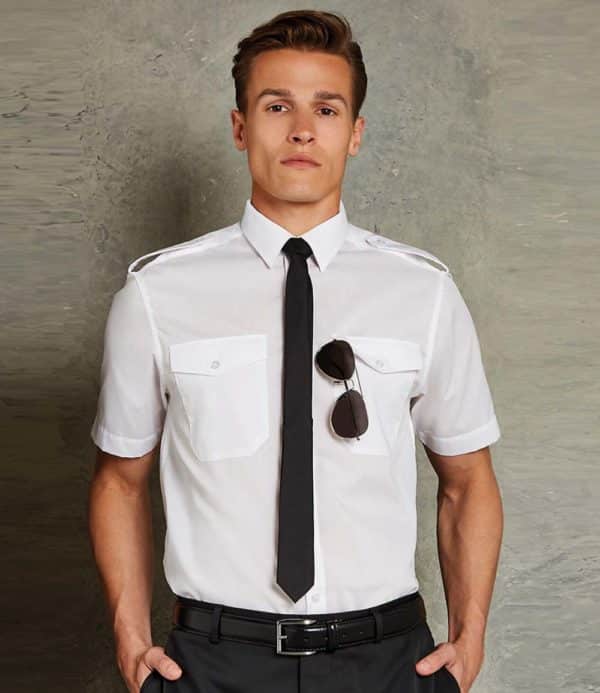 Kustom Kit Short Sleeve Pilot Shirt K133