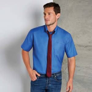 Kustom Kit Short Sleeve Workwear Oxford Shirt K350