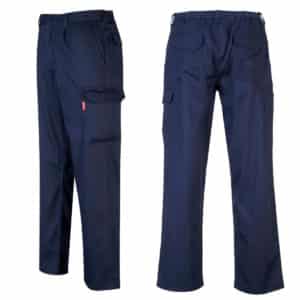 Portwest Bizweld Flame Resistant Cargo Trousers BZ31 Navy Blue