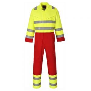 Portwest Hi-Vis Flame Resistant Anti-Static Services Coverall FR90