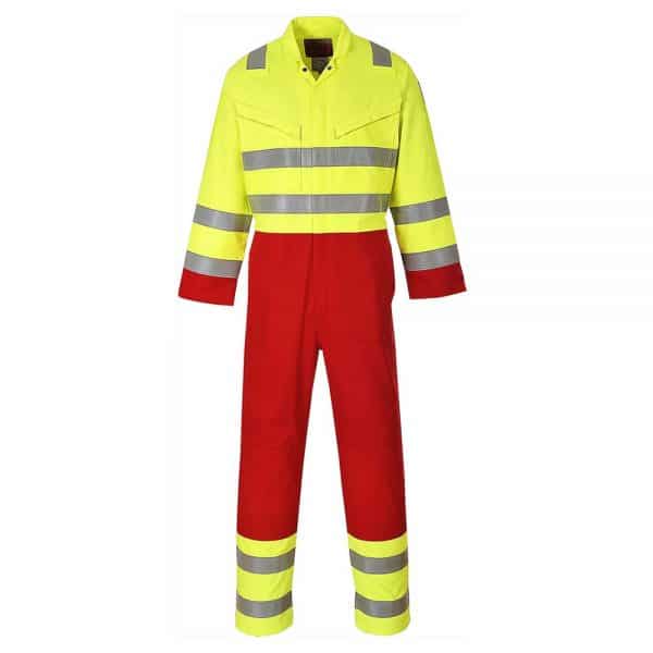 Portwest Hi-Vis Flame Resistant Anti-Static Services Coverall FR90
