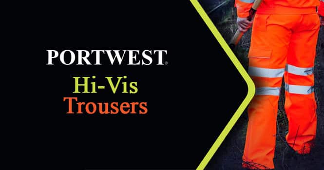 Portwest Hi-Vis Breathable Trousers - S487