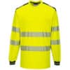Portwest PW3 Hi-Vis T-Shirt Long Sleeves T185 Yellow