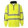 Portwest Xenon Hi-Vis Rugby Sweatshirt B308 Yellow