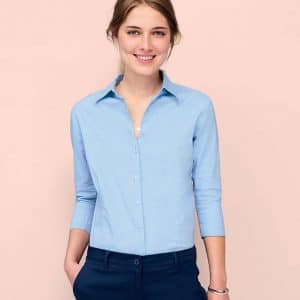 SOLS Ladies Effect 3-4 Sleeve Fitted Shirt 17010