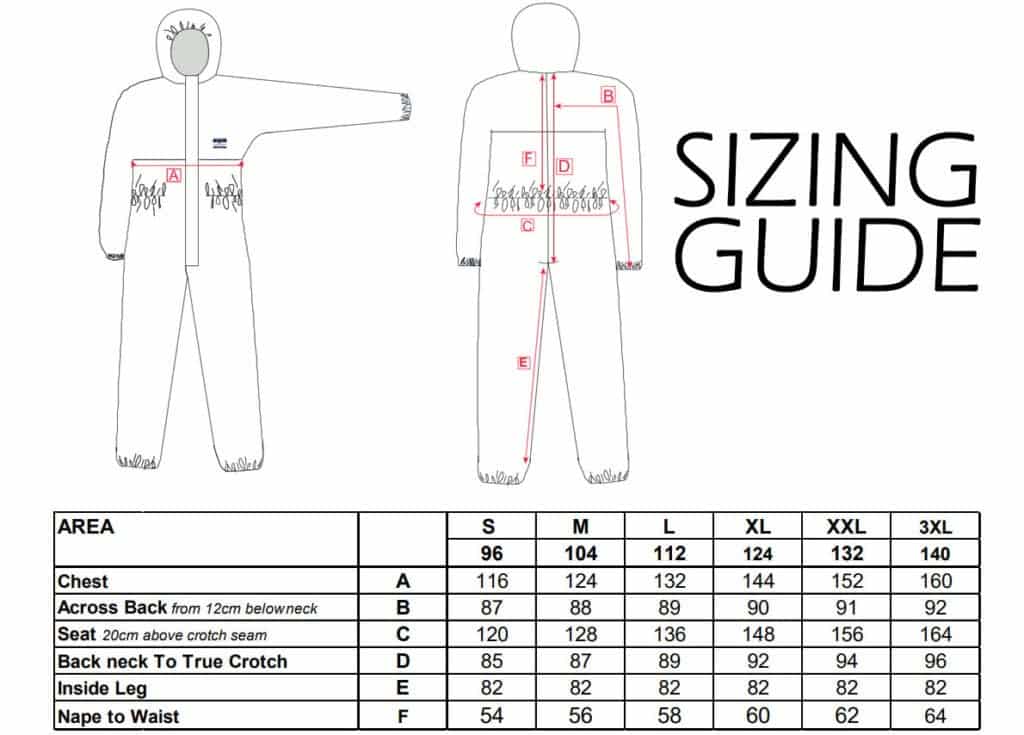 ST40 Sizing guide