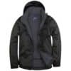 Uneek Premium Outdoor Waterproof Jacket UC620 Black Grey